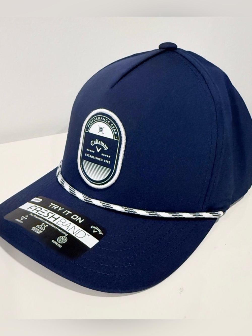 Callaway Navy Blue Tour “Performance Patch” Golf Hat Spring 2026 (NEW, W/TAGS)